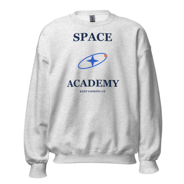 Academy Crewneck in Ash — Printful product mockup