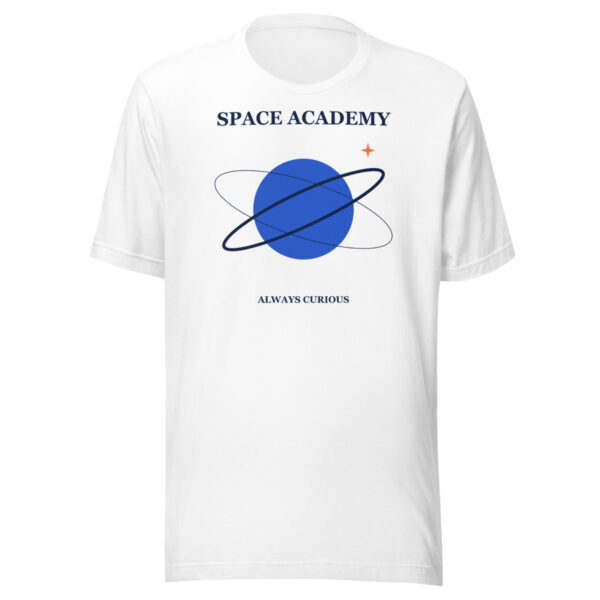 Orbital Tee in White — Printful product mockup